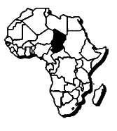 Africa filigri outline with Chad 2